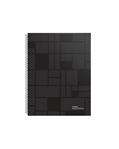 Cuaderno Executive A4 Cuadriculado Tapa Dura Negro x 84 Hs.